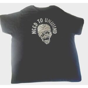 T-shirt Men's XXL Halloween Need To Unwind Dark Gray Way To Celebrate